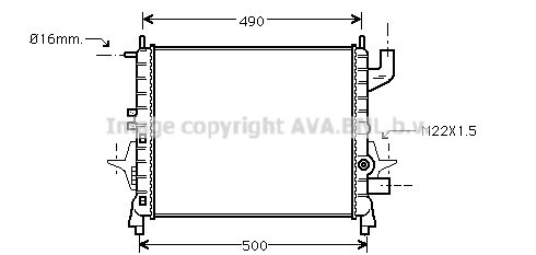 AVA QUALITY COOLING radiatorius, variklio aušinimas RTA2262